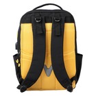 Рюкзак молодёжный 45 х 31 х 12 см, эргономичная спинка, Across М-4, чёрный/жёлтый M-4-1 - фото 9598706