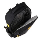 Рюкзак молодёжный 45 х 31 х 12 см, эргономичная спинка, Across М-4, чёрный/жёлтый M-4-1 - фото 9598709
