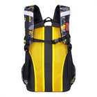 Рюкзак молодёжный 43 х 29 х 18 см, эргономичная спинка, Across 155, чёрный/жёлтый 155-12 - Фото 3