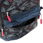 Рюкзак молодёжный 43 х 29 х 18 см, эргономичная спинка, Across 155 синий/красный 155-10 - Фото 11