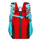 Рюкзак молодёжный 43 х 29 х 18 см, эргономичная спинка, Across 155, чёрный/бирюзовый/разноцветный 155-2 - Фото 3