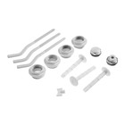 Набор для подключения радиатора ZEIN, 1" x 3/4", с тремя кронштейнами - Фото 3