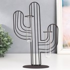 Фигурка с колбами (вазонами) «Кактус», чёрный, 19×5.5×27 см - Фото 1