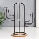 Фигурка с колбой (вазоном) «Кактус», чёрный, 20×12×22.5 см - Фото 4