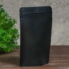 Пакет дой-пак, матовый, черный, 10×15×4 см - Фото 2