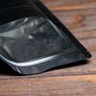 Пакет дой-пак, матовый, чёрный, 16×24×4 см - Фото 3