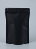 Пакет дой-пак, матовый, чёрный, 16×24×4 см - Фото 3