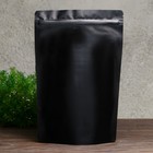 Пакет дой-пак, матовый, чёрный, 20×30×5 см - Фото 1