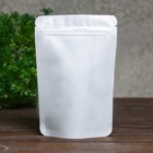 Пакет дой-пак, матовый, белый, 10×15×4 см - Фото 1