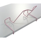 Подставка для книг, металлическая, для парт толщиной до 20 мм, розовая - Фото 4