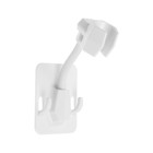 Держатель для душевой лейки ZEIN Z89, самоклеющейся, регулируемый, пластик, белый - Фото 8