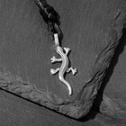 Кулон-амулет «Саламандра», цвет чернёное серебро на чёрном шнурке, 43 см - Фото 2