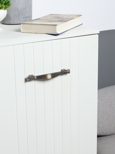 Ручка-скоба CAPPIO RSC018, цинк, м/о 128 мм, цвет бронза