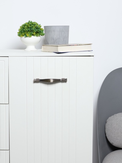 Ручка-скоба CAPPIO RSC018, цинк, м/о 128 мм, цвет бронза