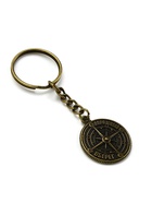 Брелок для ключей, металлический, оберег «Дорожный оберег» диаметр 2.5 см - Фото 3