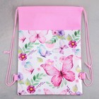 Мешок для обуви «Бабочки» (полиэстер) 41×30 см - Фото 4