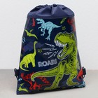 Мешок для обуви «Динозавр» (полиэстер) 41×30 см - Фото 5