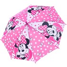 Зонт детский. Минни Маус, розовый, 8 спиц d=86 см - Фото 4