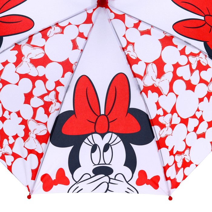 Зонт детский. Минни Маус, красный, 8 спиц d=86 см - фото 1906258620