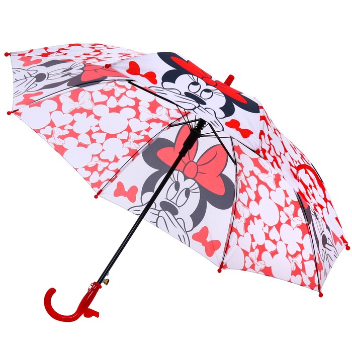Зонт детский. Минни Маус, красный, 8 спиц d=86 см - фото 1906258616