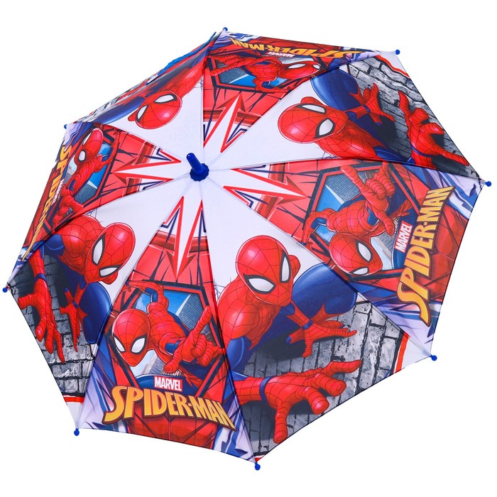 Зонт детский. Человек паук, красный, 8 спиц d=86 см - фото 1906258659