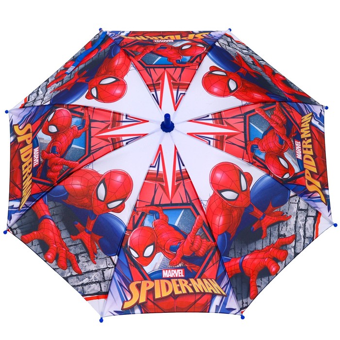 Зонт детский. Человек паук, красный, 8 спиц d=86 см - фото 1906258658