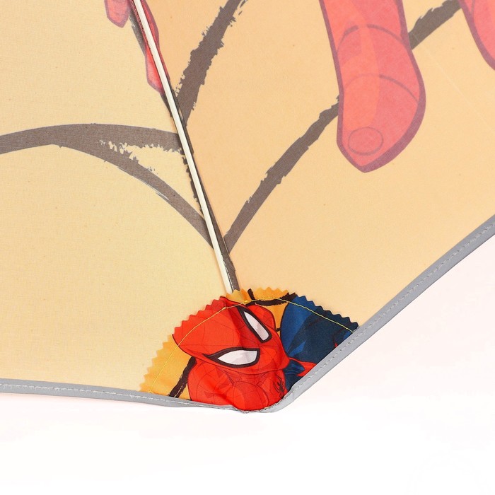 Зонт детский. Человек паук, оранжевый, 6 спиц d=90 см - фото 1906258720