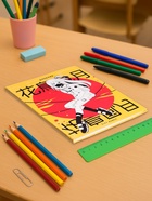 Дневник школьный для 1-11 классов, «Аниме. Девочка иероглифы», интегральная (гибкая) обложка, глянцевая ламинация, 40 листов - Фото 2