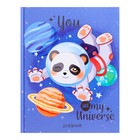 Дневник для 1-4 классов, "Космическая панда", твердая обложка 7БЦ, матовая ламинация, тиснение фольгой, 48 листов - Фото 1