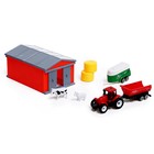 Игровой набор «Ферма», трактор, сарай и животные, МИКС - фото 6891703