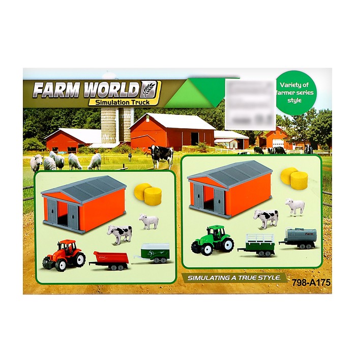 Игровой набор «Ферма», трактор, сарай и животные, МИКС - фото 1906258828