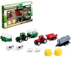 Игровой набор «Ферма», 2 трактора и животные - фото 10437399