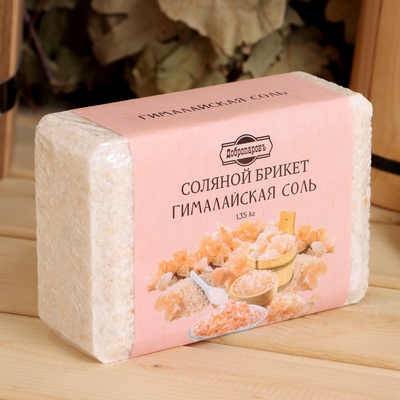 Соляной брикет «Гималайская соль» 1.35 кг «Добропаровъ»
