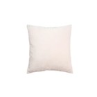 Фирменная подушка, 40х40 см, цвет белый велюр - Фото 1