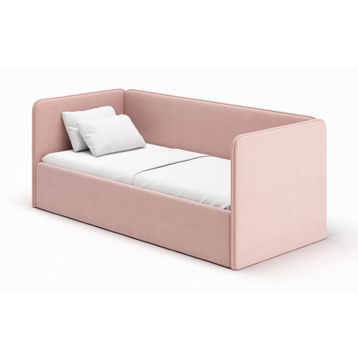 Кровать-диван Leonardo, 200х90 см, большая боковина, цвет роза - Фото 1
