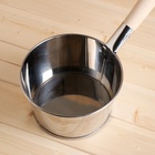 Ковш - черпак для бани и сауны, 1.5 л, нержавеющая сталь, деревянная ручка, «Добропаровъ» - Фото 5