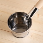 Ковш - черпак для бани и сауны «Парной», 500 мл, нержавеющая сталь, деревянная ручка, «Добропаровъ» - Фото 5