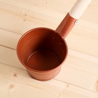 Ковш - черпак для бани и сауны «Бронза», 500 мл, металлический, деревянная ручка, «Добропаровъ» - Фото 5