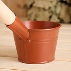 Ковш - черпак для бани и сауны «Бронза», 500 мл, металлический, деревянная ручка, «Добропаровъ» - Фото 6