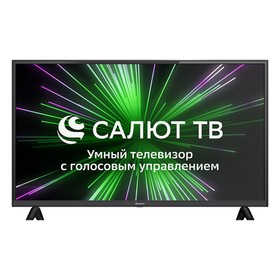 Телевизор Blackton Bt 39S23G, 39", 1366x768, DVB-T2/C/S2, HDMI 3, USB 2, Smart TV, черный