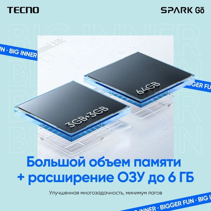 Смартфон Tecno Spark Go 2023, 6.56", 3Гб, 64Гб, 13Мп, 5Мп, 2 sim, 5000 мАч, NFC, черный - фото 51339105