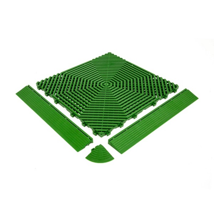 Бордюр для садовой дорожки HELEX, 40 × 40 × 1,8 см, зелёный - Фото 1