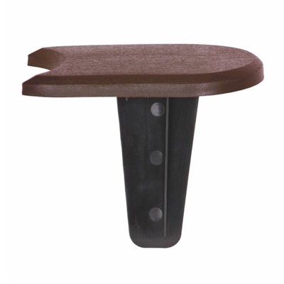 Ограждение декоративное для клумбы, 11,5 × 380 см, 20 секций, пластик, коричневое, Palisada