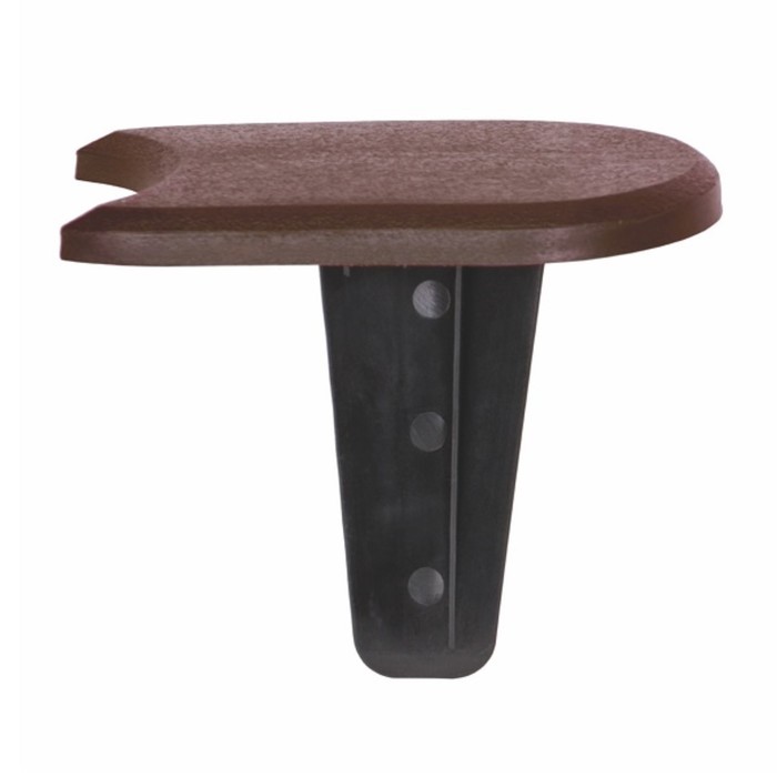 Ограждение декоративное для клумбы, 11,5 × 380 см, 20 секций, пластик, коричневое, Palisada