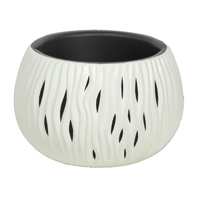 Кашпо для цветов SANDY Bowl, 24 × 16 × 1,5 см, белое