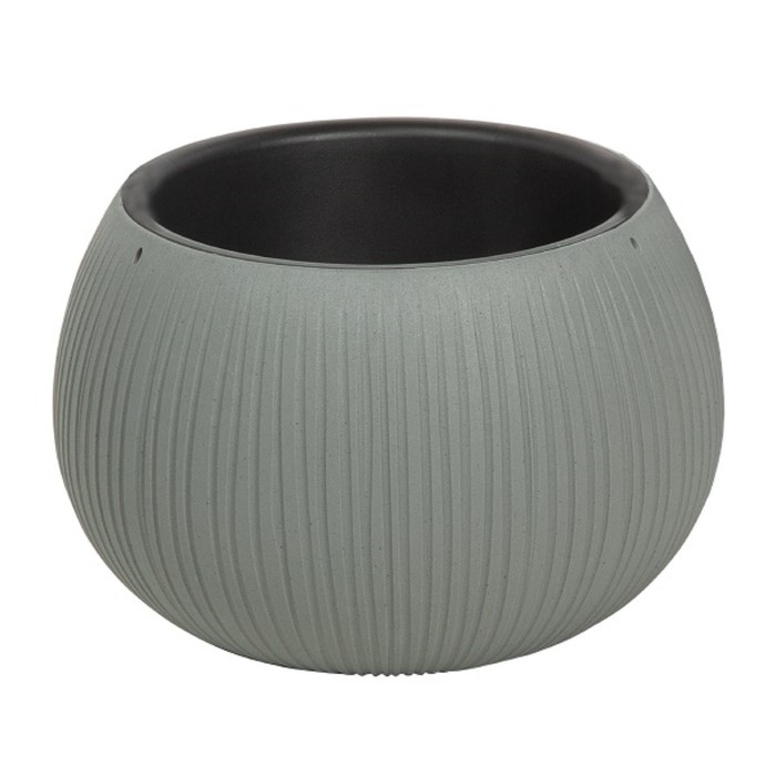 Кашпо для цветов Beton Bowl, 29 × 19,5 × 2 см, серое