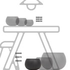 Кашпо для цветов Beton Bowl, 29 × 19,5 × 2 см, чёрное 9627328 - фото 319845972
