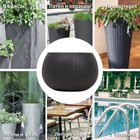 Кашпо для цветов Beton Bowl, 29 × 19,5 × 2 см, чёрное 9627328 - фото 319845973