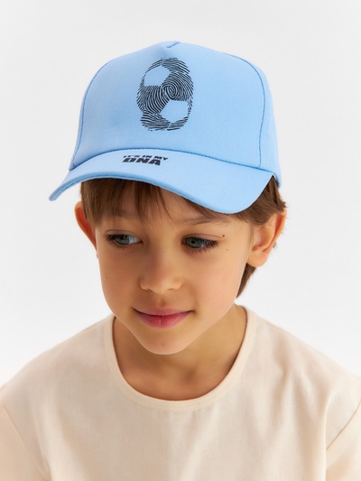 Бейсболка для мальчика, цвет голубой, размер 52-54