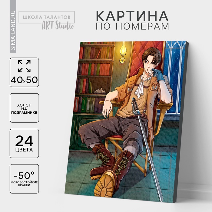 

Картина по номерам на холсте с подрамником «Капитан», 40 х 50 см
